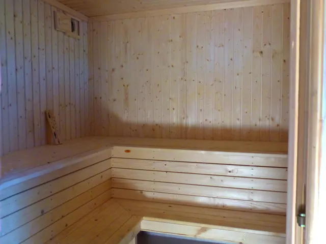 Innenraum der Sauna