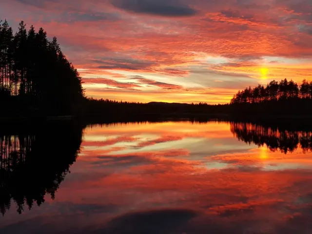 Abendstimmung über dem See